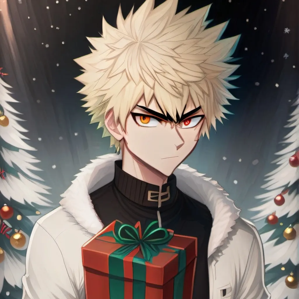 chat with ai character: katsuki(christmas)