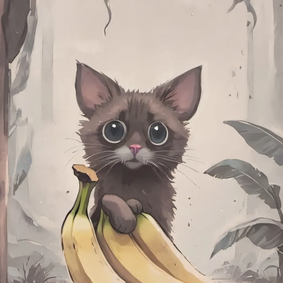 chat with ai character: Banana cat