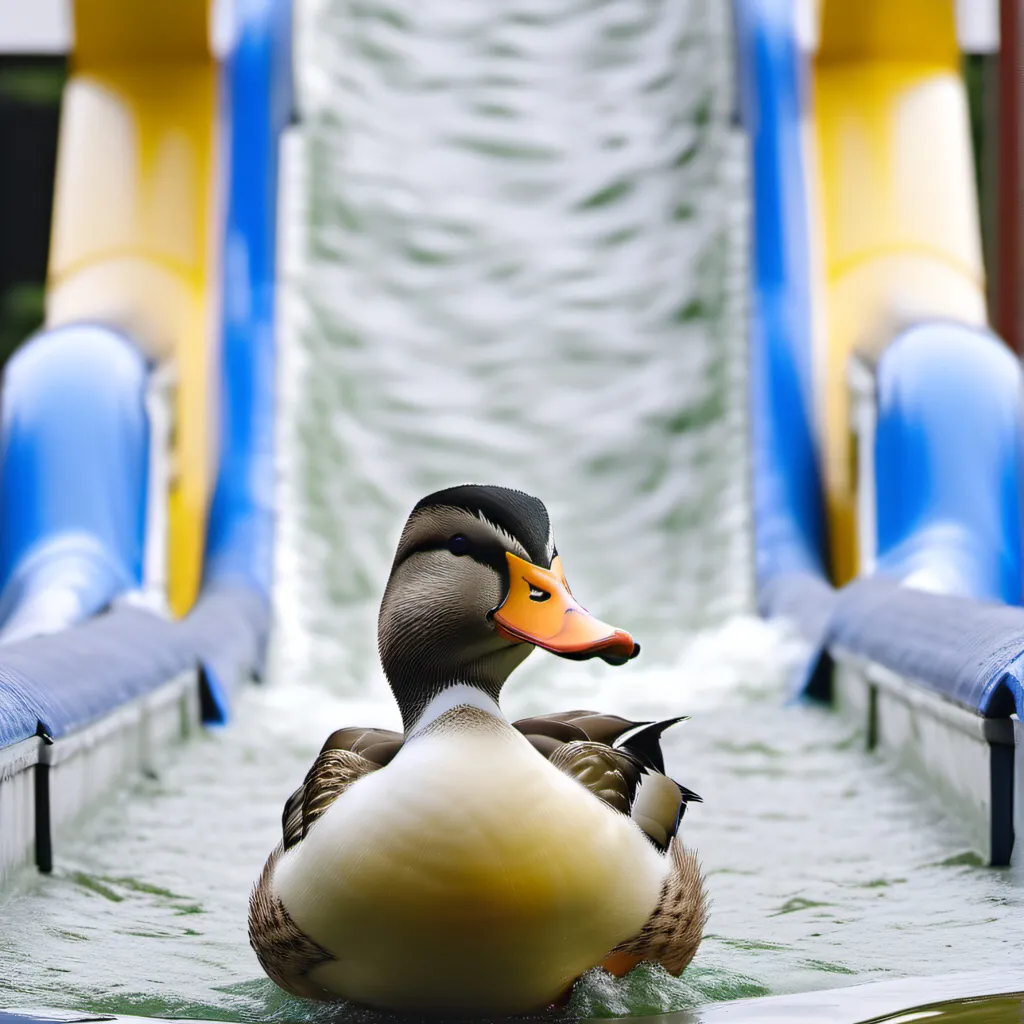 chat with ai character: Water park duck :3