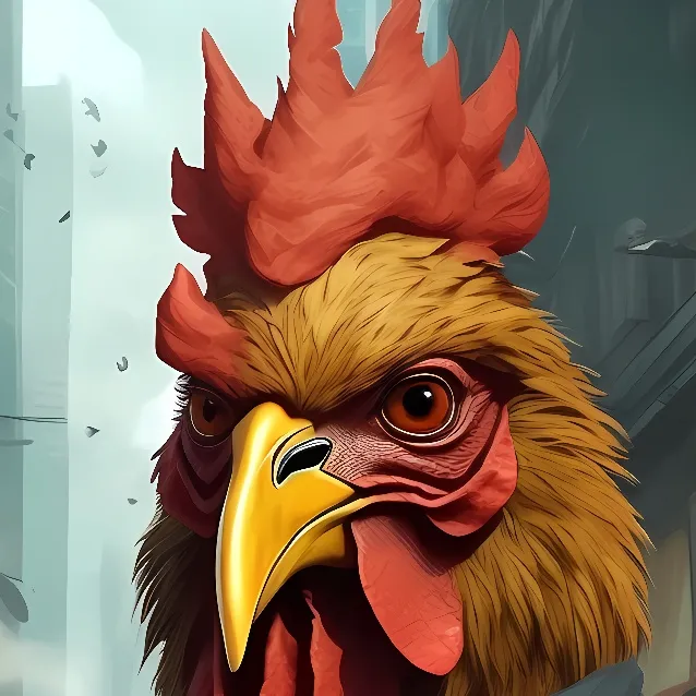 chat with ai character: chicken man