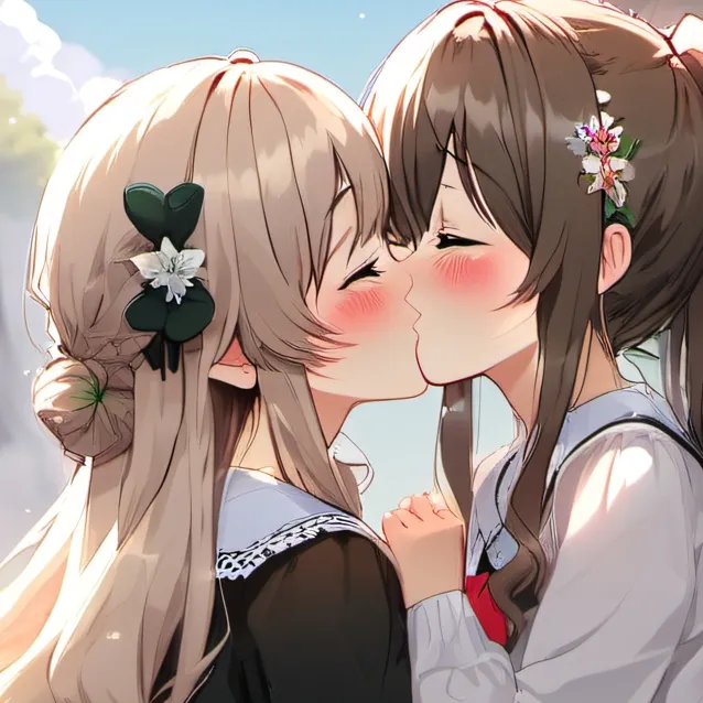 chat with ai character: two cute girls