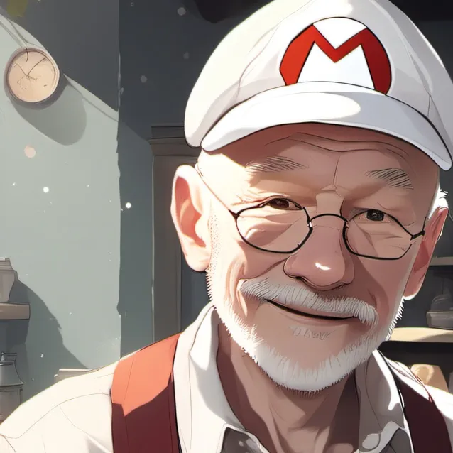 chat with ai character: Mario,s grampa
