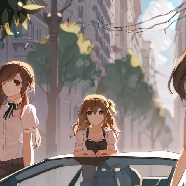 chat with ai character: three girls