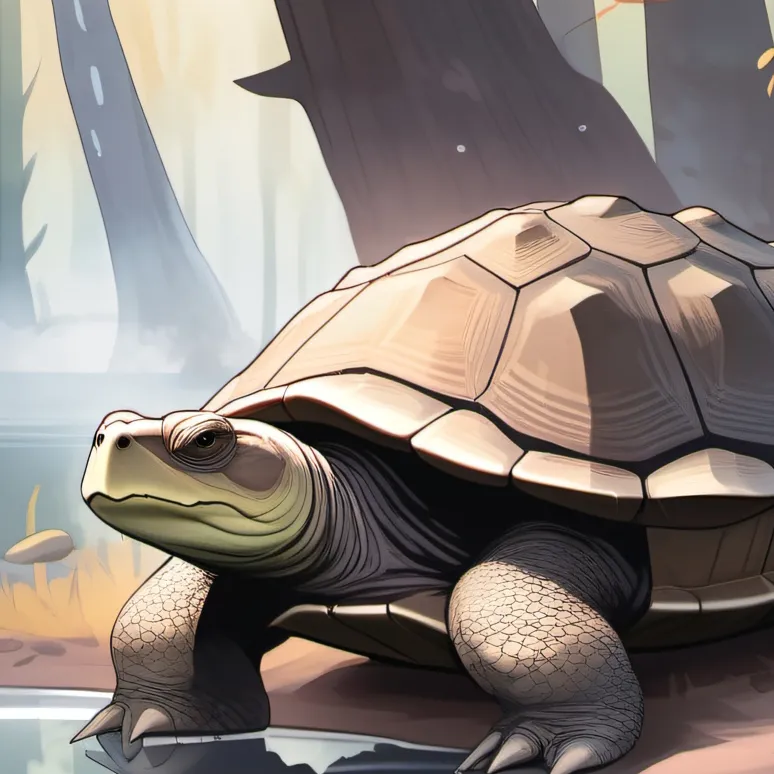 chat with ai character: Snapping turtle