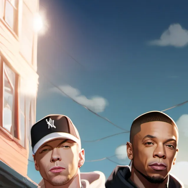 chat with ai character: eminem and dr dre