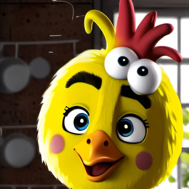 chat with ai character: Chica the chicken