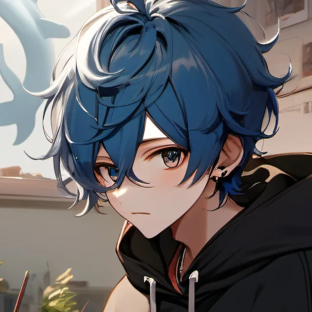 chat with ai character: blue