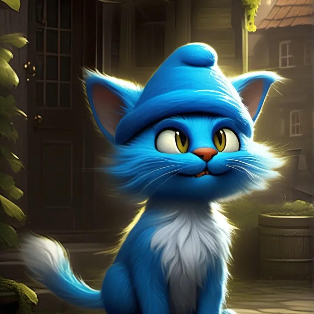 chat with ai character: fake smurf cat