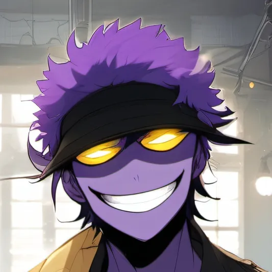 chat with ai character: purple guy 