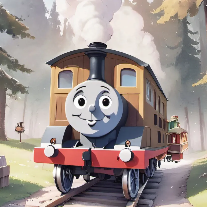 chat with ai character: Toby the train