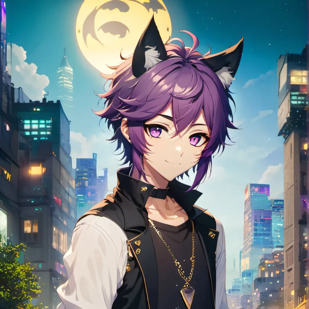 chat with ai character: Vampire Neko Boy