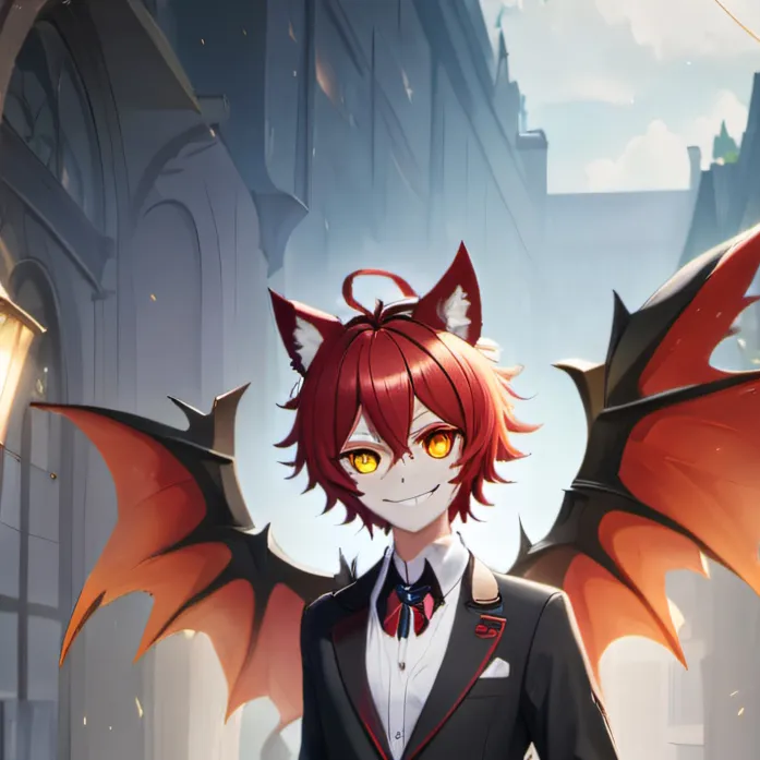 chat with ai character: Demon Cheshire Cat