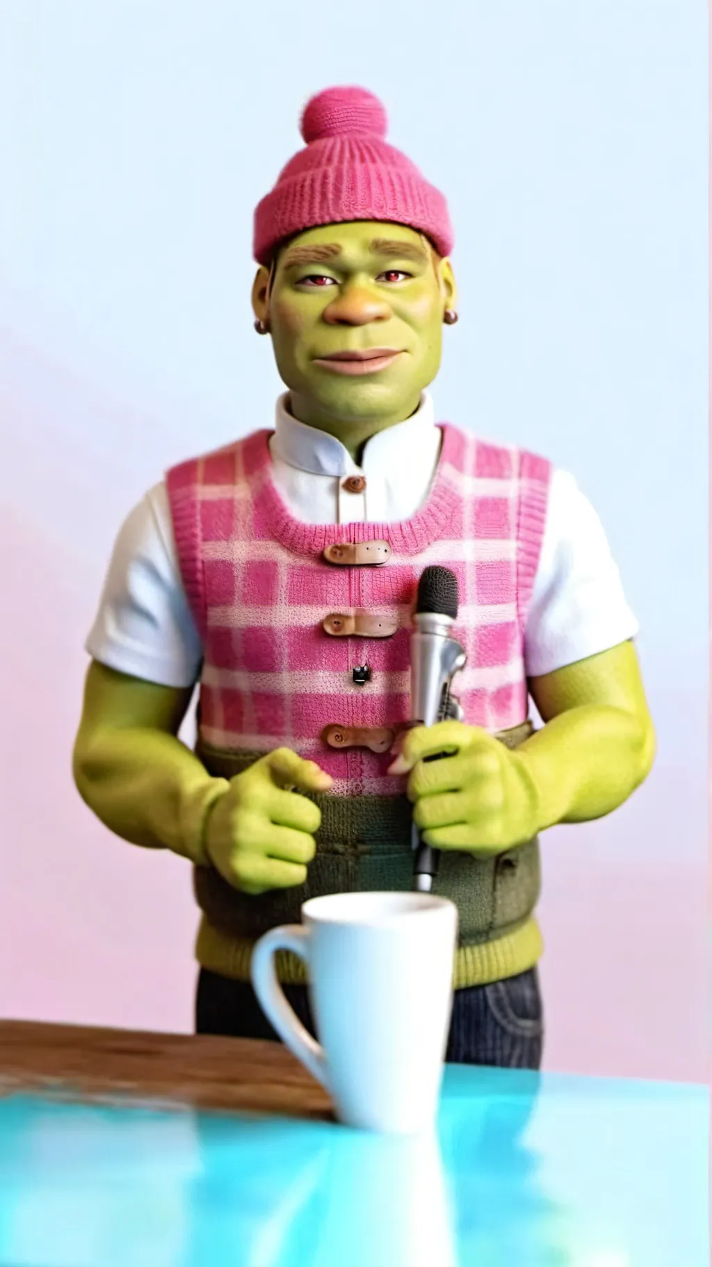 ai character: Preppy shrek background