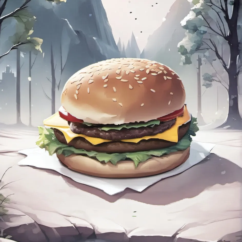 chat with ai character: Cheeseburger God