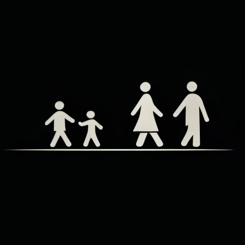 chat with ai character: Kid with a parent