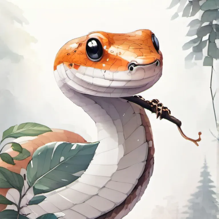 chat with ai character: Orange boa