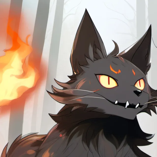 chat with ai character: Dark fire