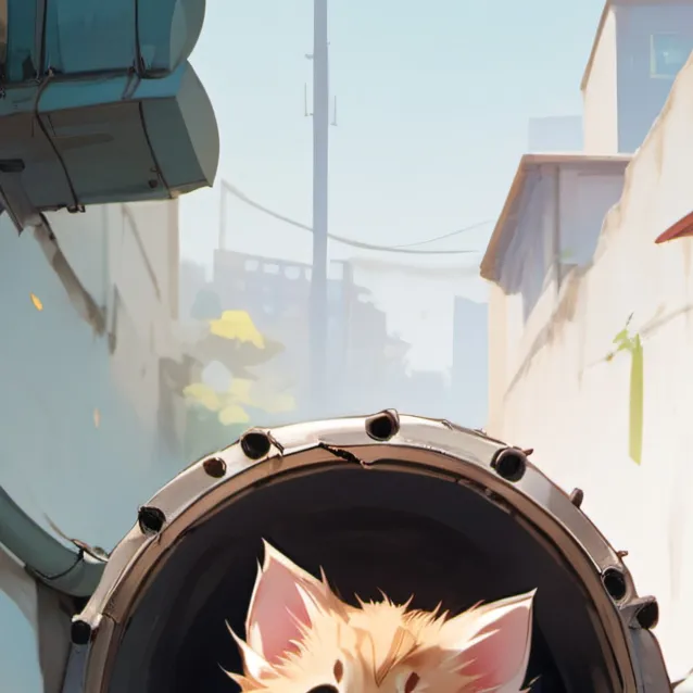 chat with ai character: a cute kitten