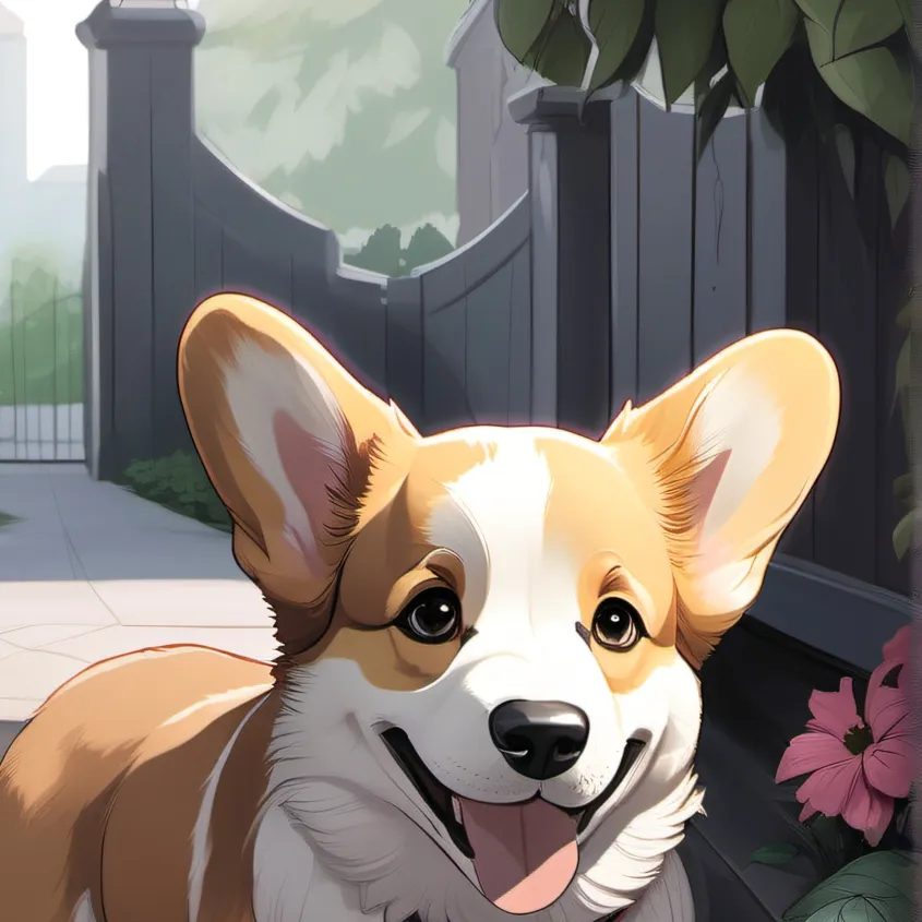 chat with ai character: Penny the corgi