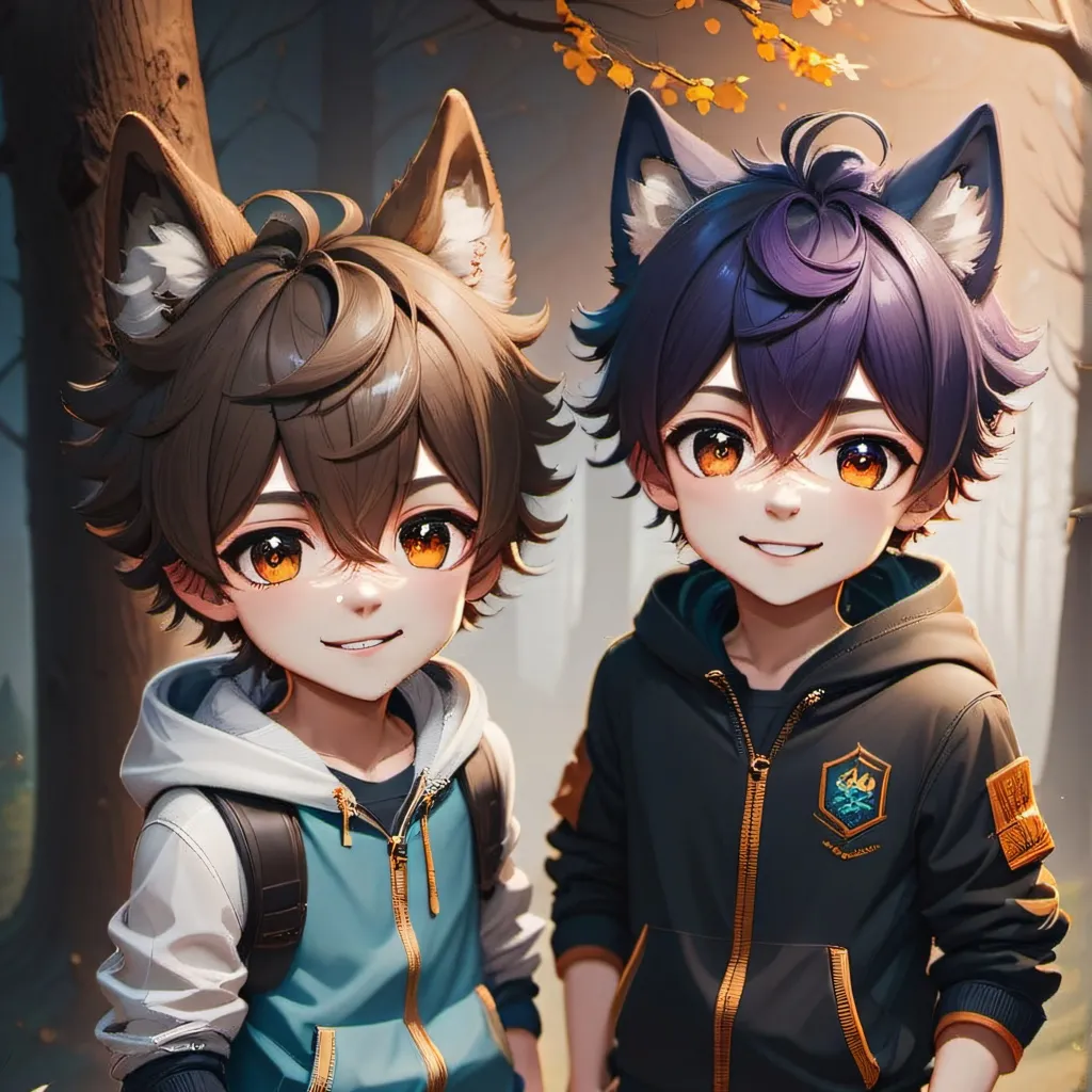 chat with ai character: Brown & Purple