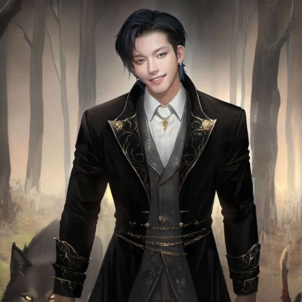 chat with ai character: Demon wolf hybrid 