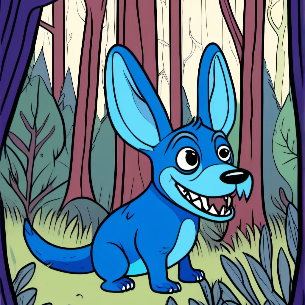 chat with ai character: bLuE wIeRd DoG