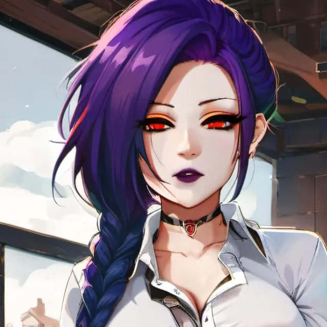 chat with ai character: purple guys wife