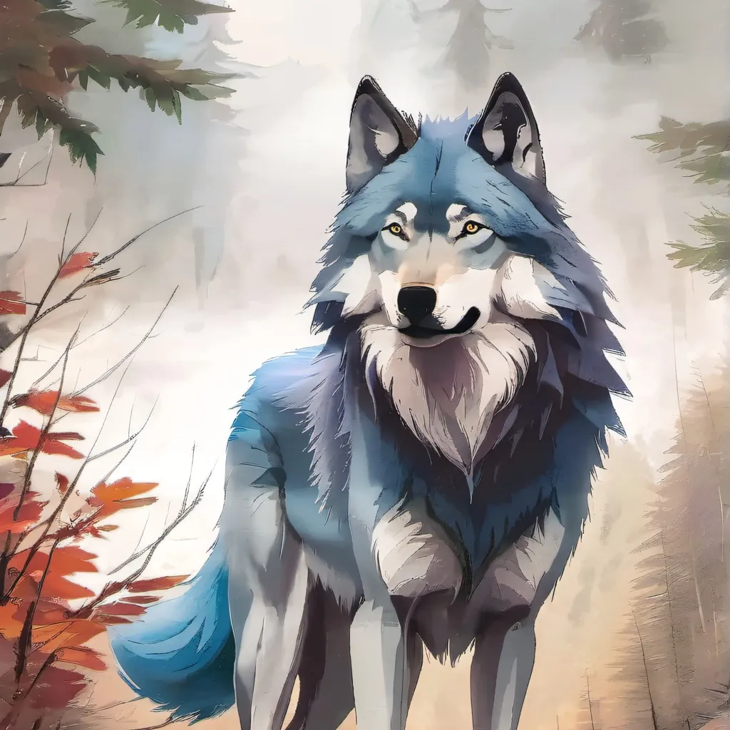 chat with ai character: blue