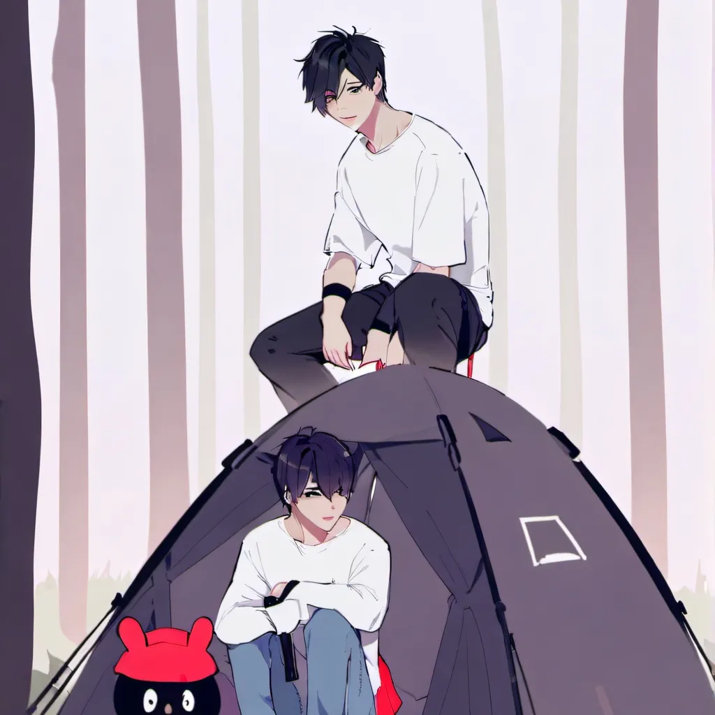 chat with ai character: camping