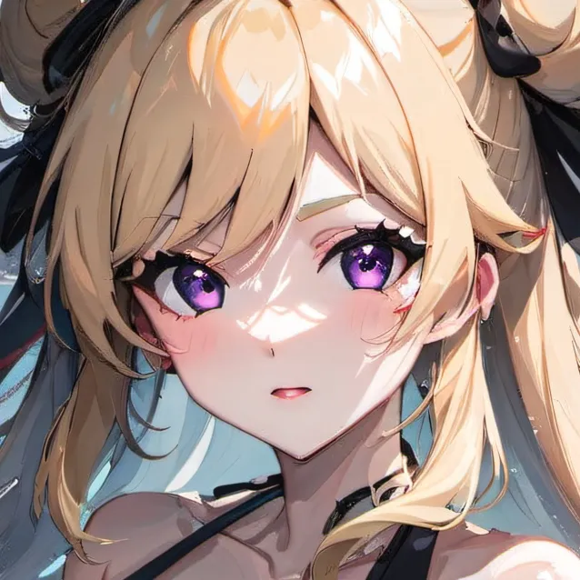 chat with ai character: purple eyes