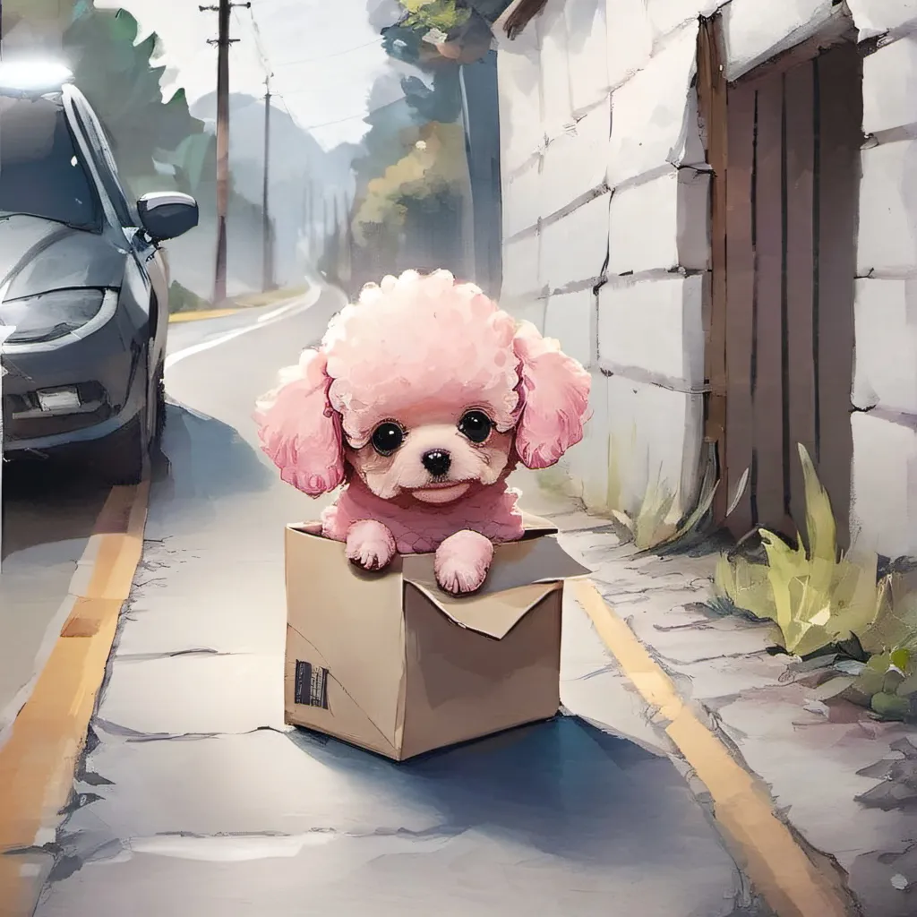 chat with ai character: Baby pink poodle 