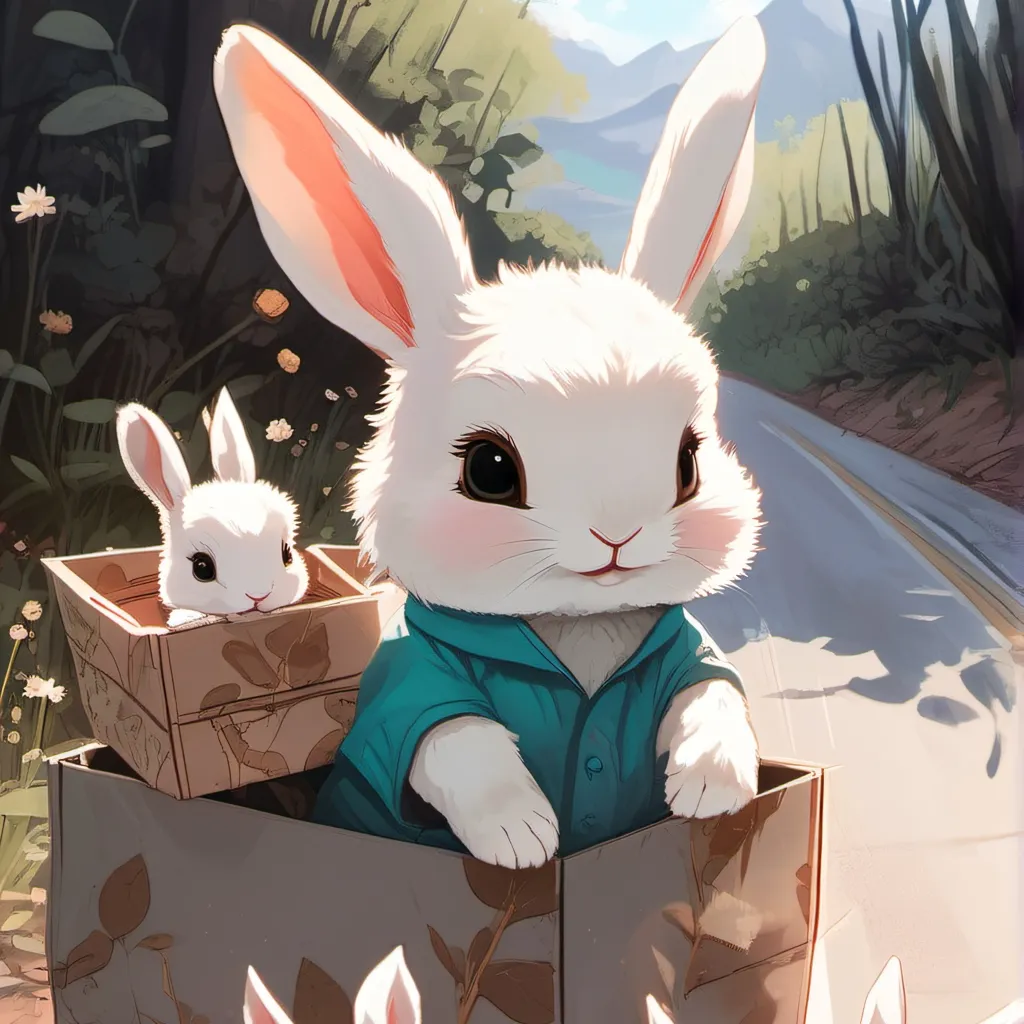 chat with ai character: Newborn bunnies 