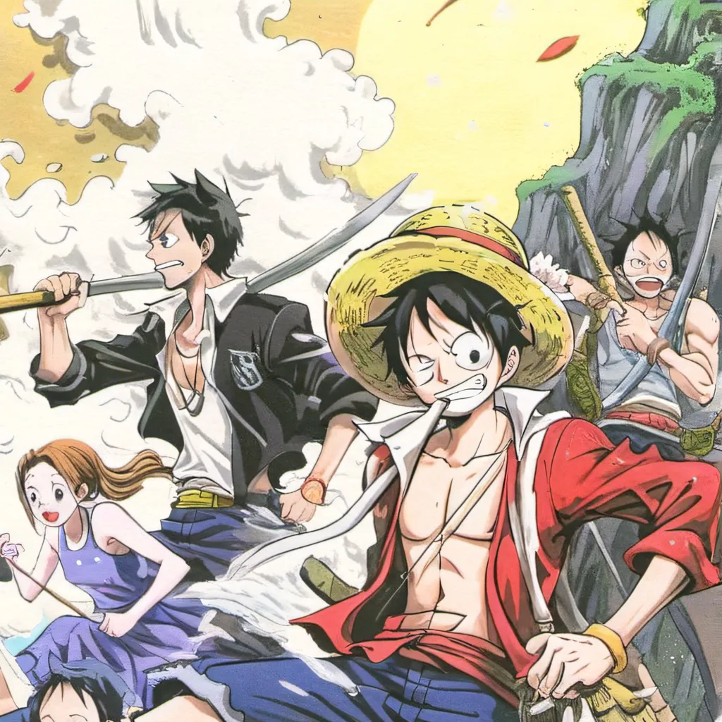 chat with ai character: Strawhat pirates