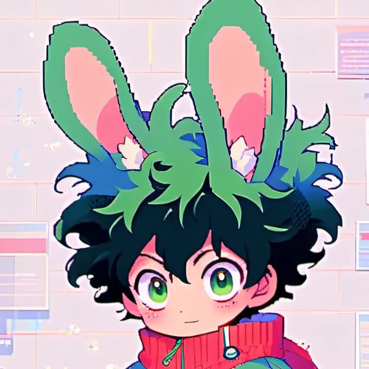 chat with ai character: Deku/bunny