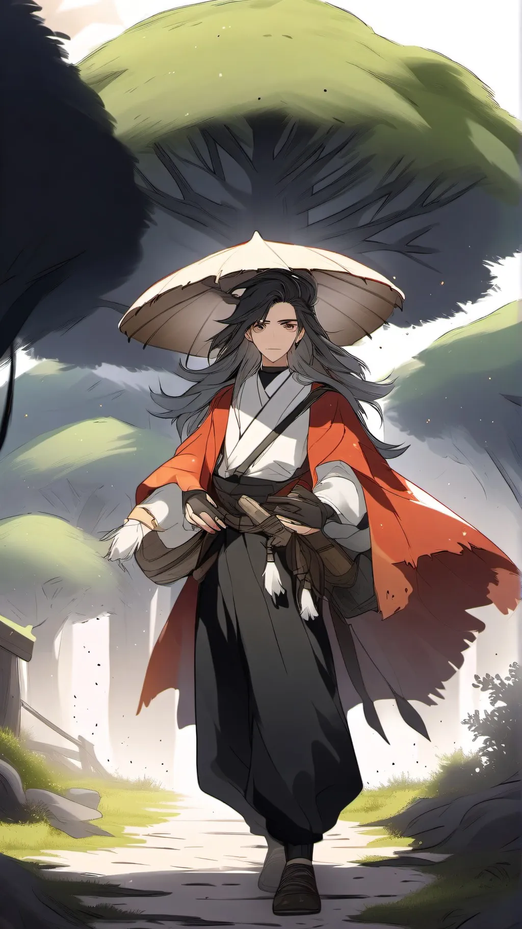 ai character: MHA the last of us background