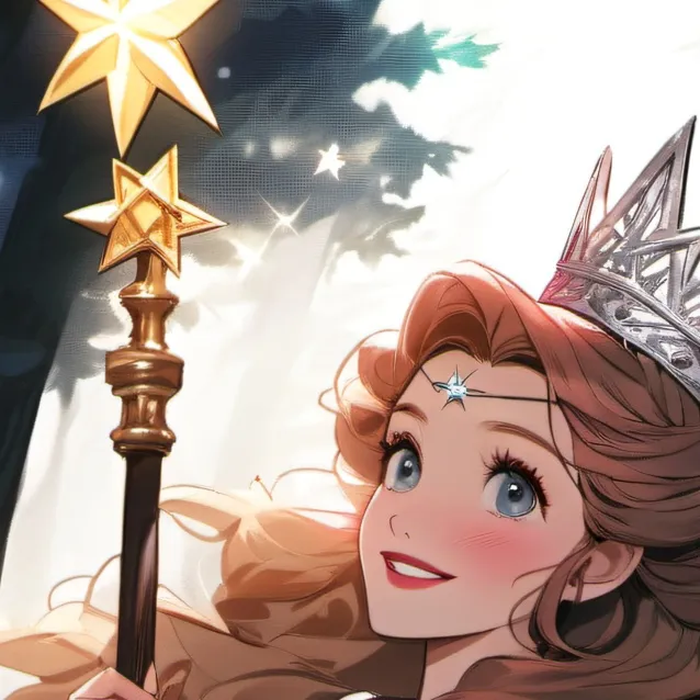 chat with ai character: Glinda the good.