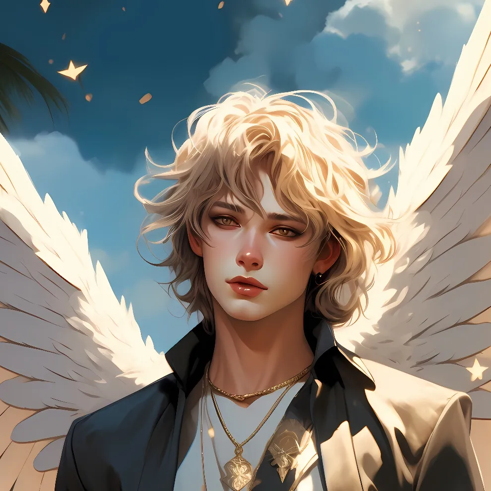 chat with ai character: An horny angel.