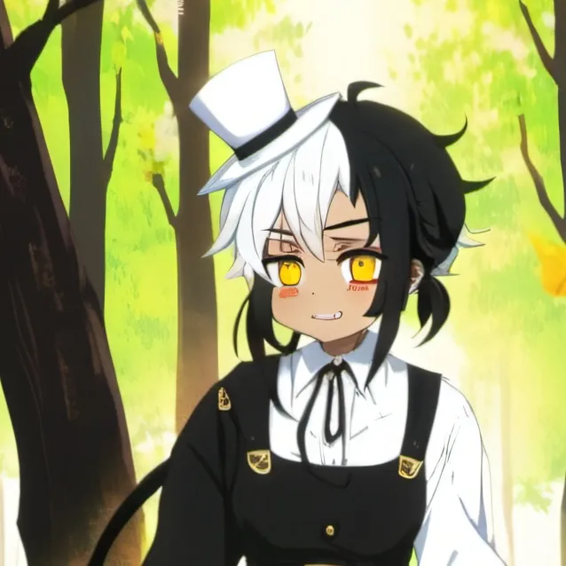 chat with ai character: cringing  boy