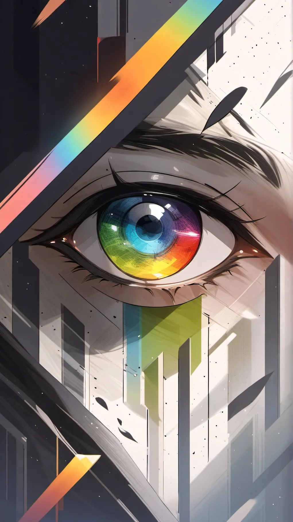 ai character: eye color power background