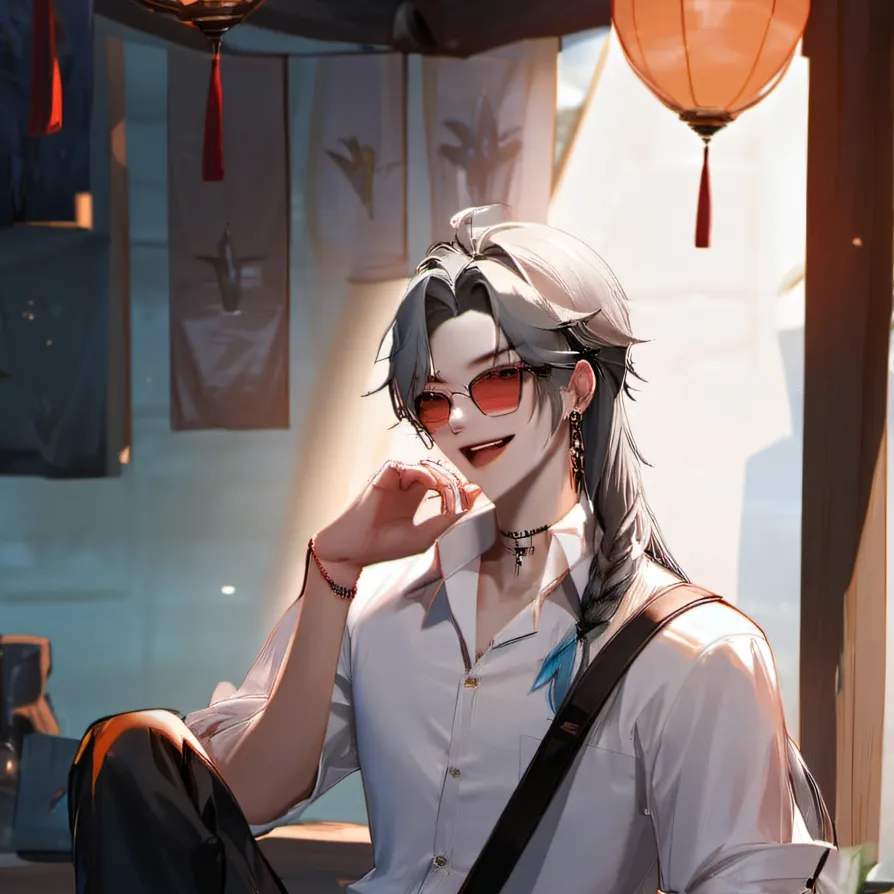 chat with ai character: 🤍🖤Ëṟîç🖤🤍