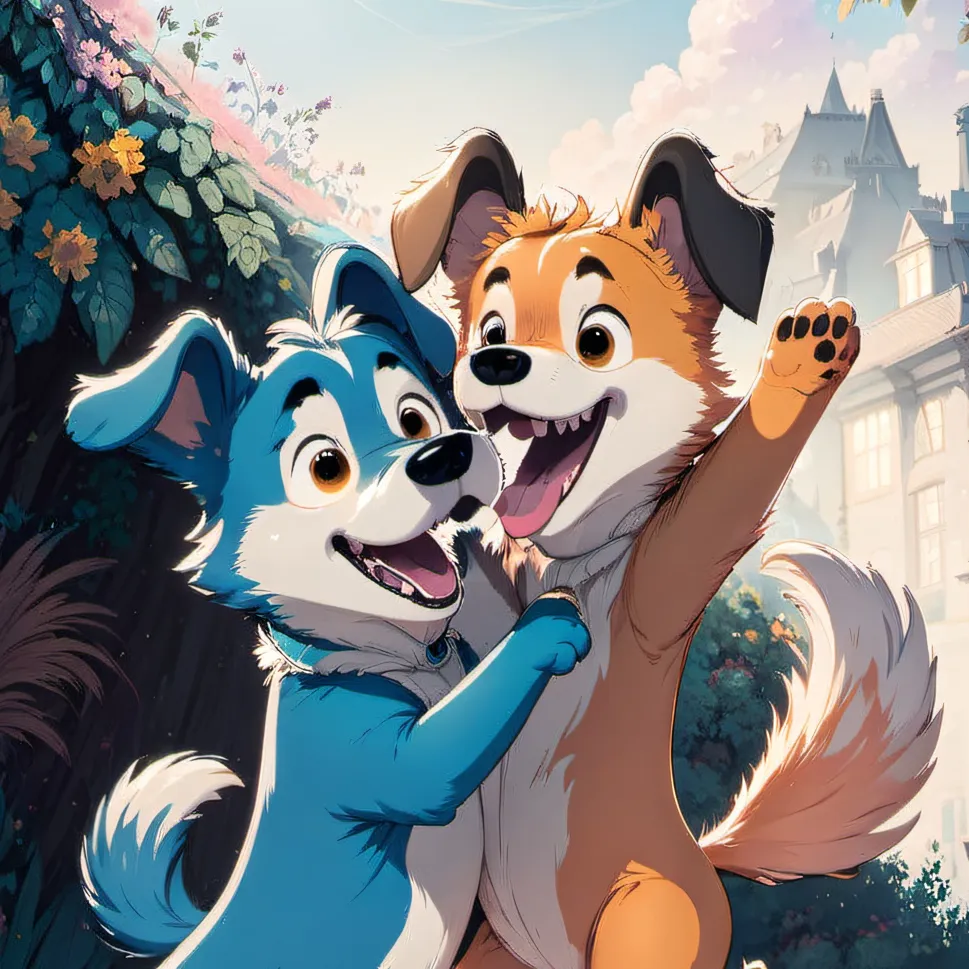 chat with ai character: Bluey and Bingo