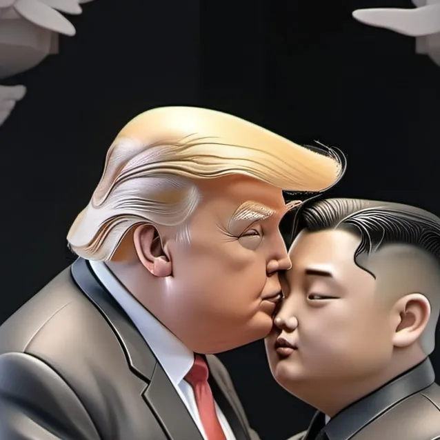 chat with ai character: trump and kim