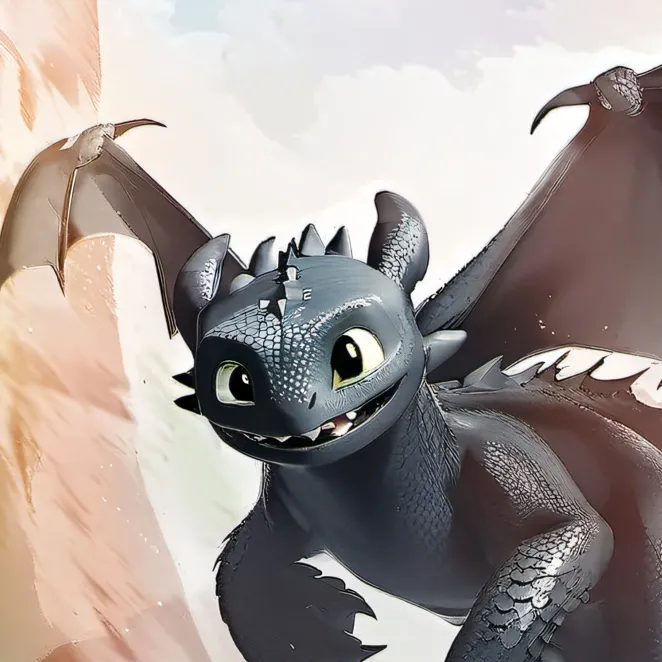 chat with ai character: Toothless (httyd)
