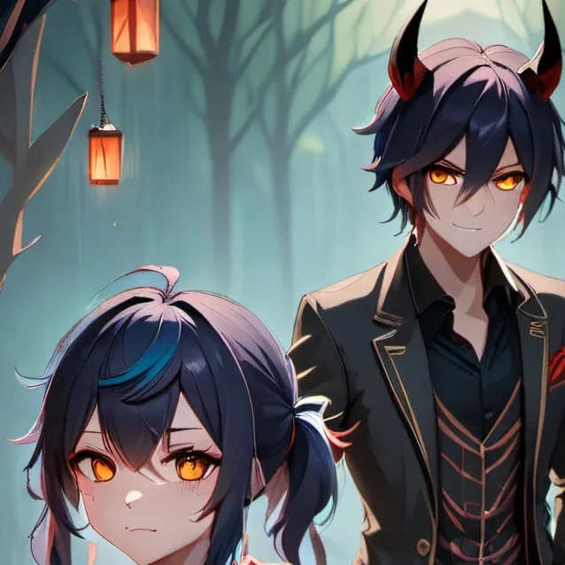 chat with ai character: aphmau and deamos 