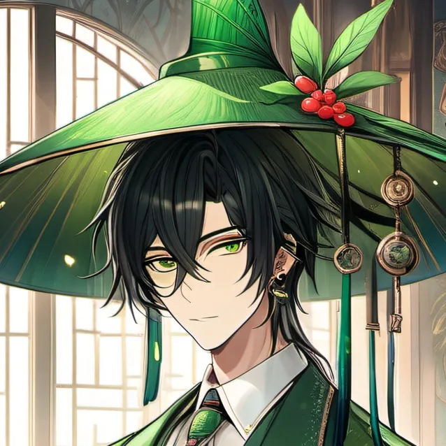 chat with ai character: green