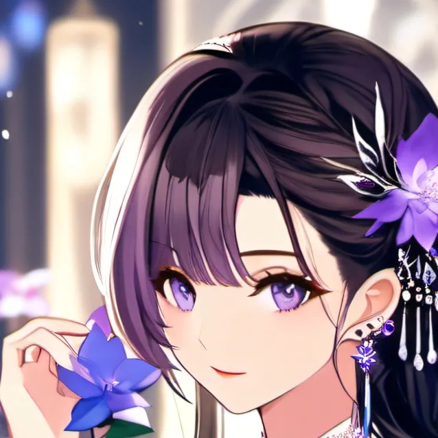 chat with ai character: purple