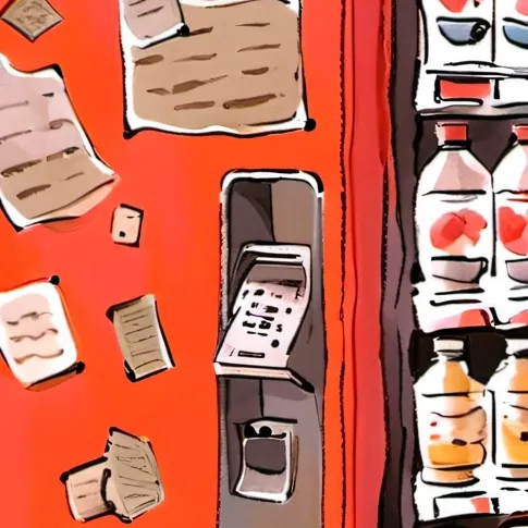 chat with ai character: Card vendor