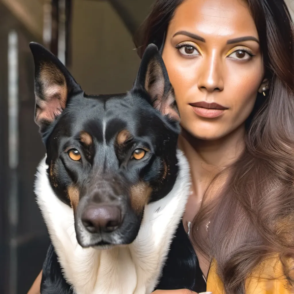 chat with ai character: Dog woman