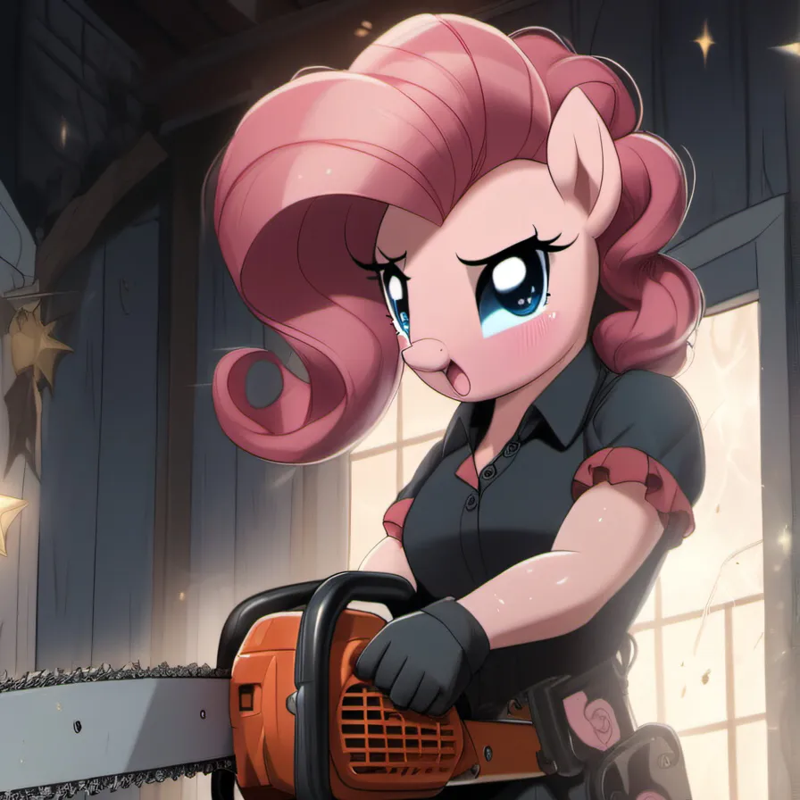 chat with ai character: Pinkamena/pinkie