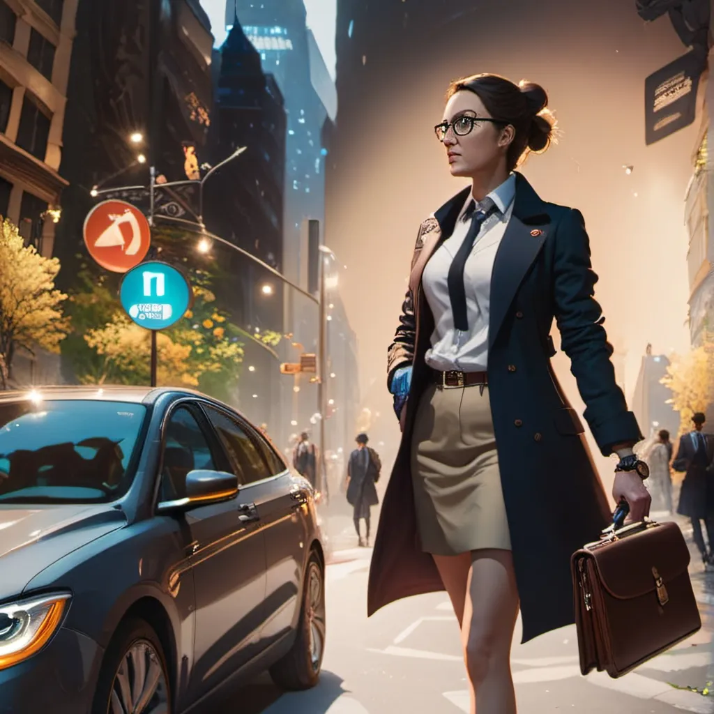 chat with ai character: city woman